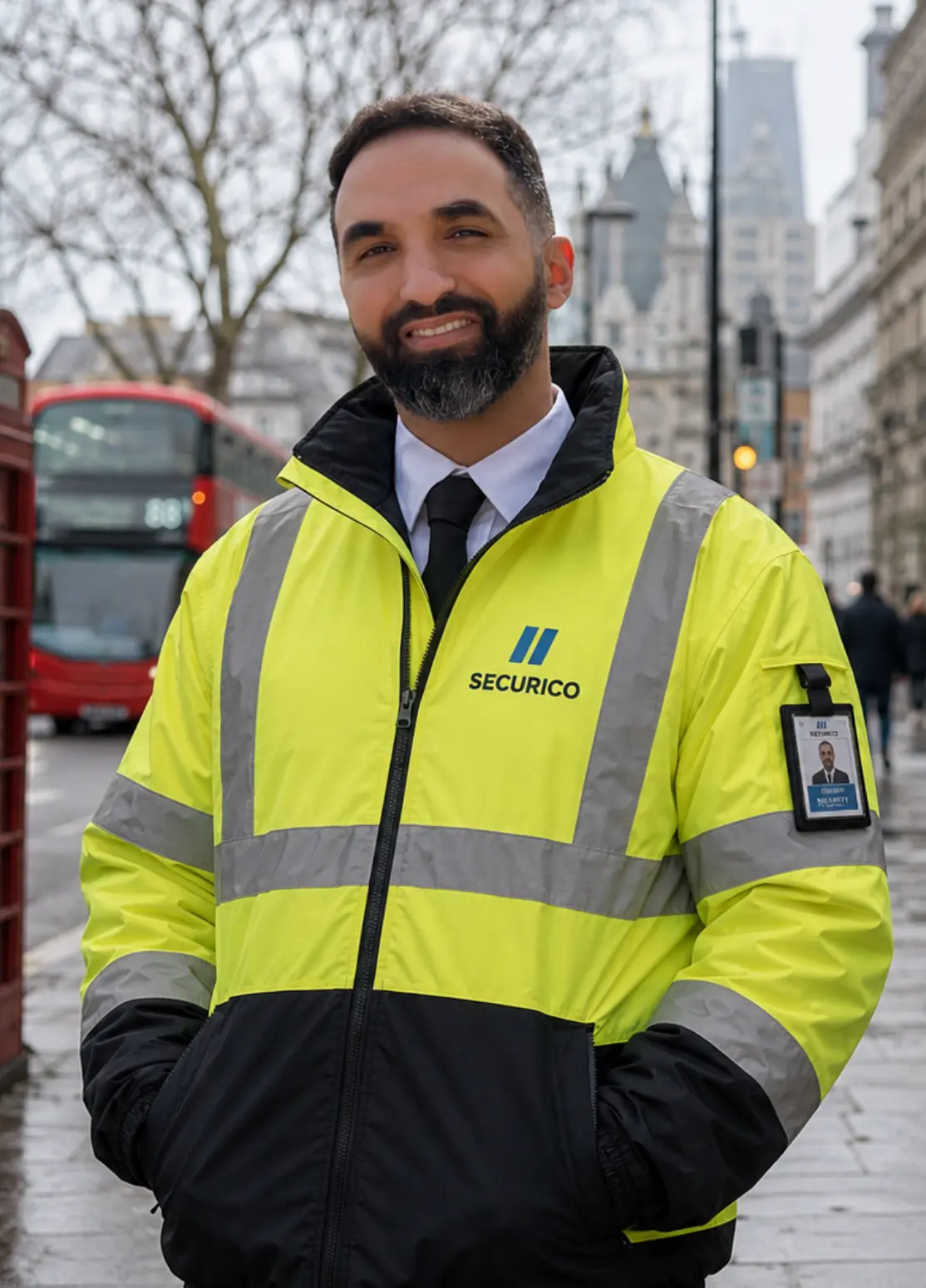 SIA-licensed SECURICO security officer on duty in Basildon