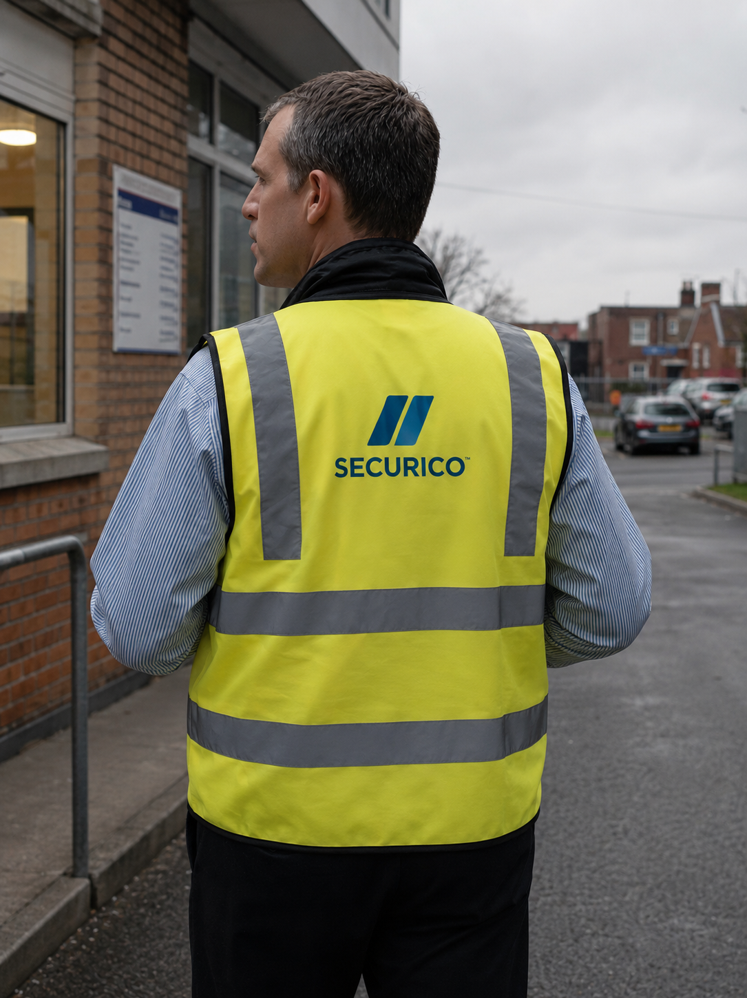 SIA licensed SECURICO security guard providing security guard services in the United Kingdom