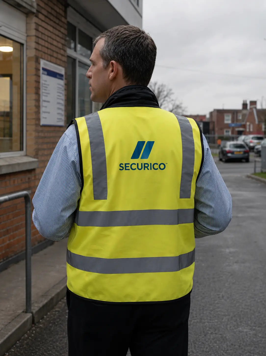SIA licensed SECURICO security guard providing security guard services in Cardiff